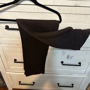 Cable sweater knit casual pants